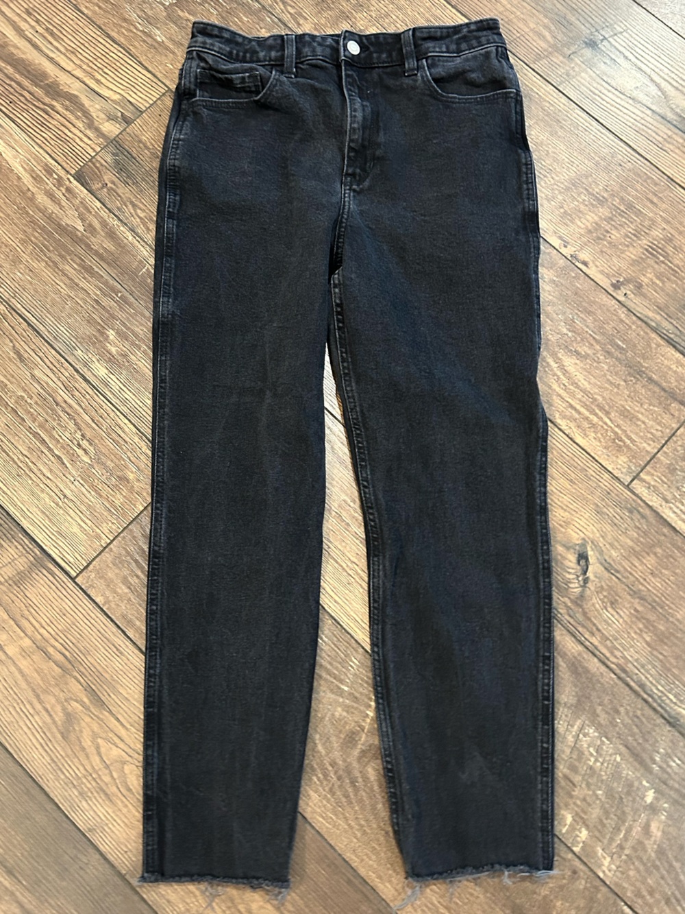 Hollister Ultra High-Rise Mom Jean Vintage Stretch Black Denim Jeans
